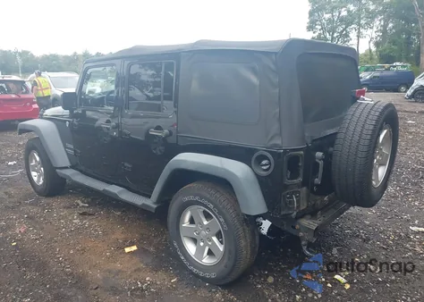 2015 Jeep Wrangler Unlimited Sport из США, поврежденный, VIN 1C4HJWDGXFL740365